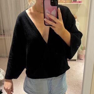 Wrap sweater